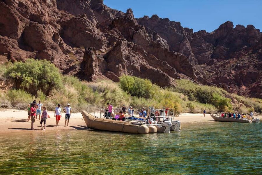 Grand Canyon Helicopter Flight & Hoover Dam River Float Raft - From Harry Reid Airport to the Hoover Dam launch area