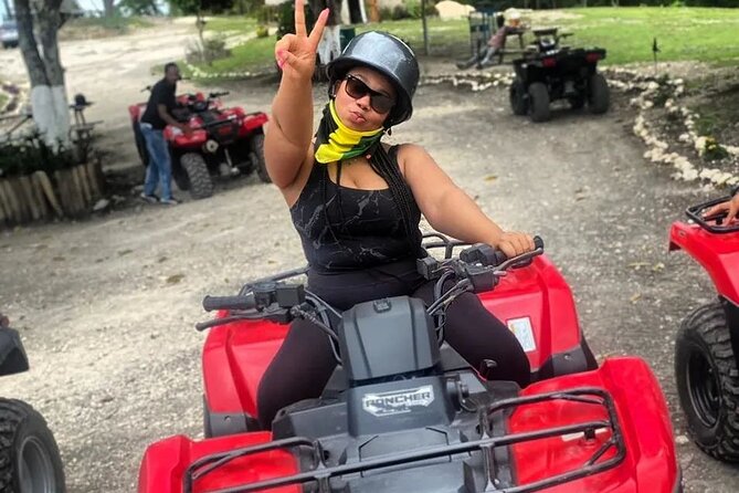 Great River Bamboo Rafting with Limestone Foot Massage and ATV from Montego Bay - The ATV ride changes the pace