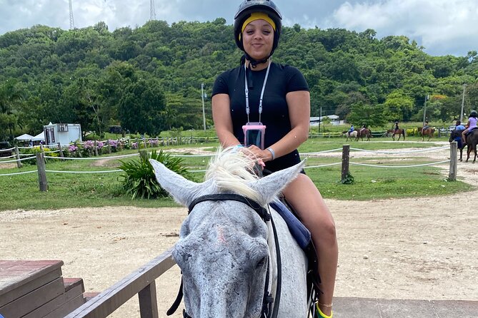 Great River Rafting Limestone Foot Massage and Horseback Rides From Montego Bay - The highlight: riding a horse into the Caribbean Sea