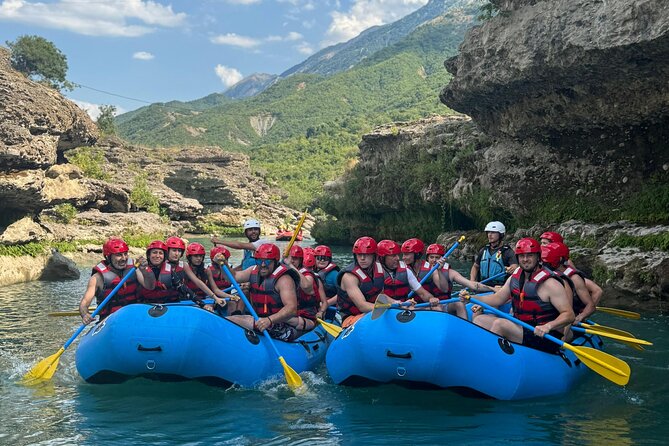 Guided Rafting Tour - Vjosa River National Park - Permet, Albania - Faster water brings the excitement