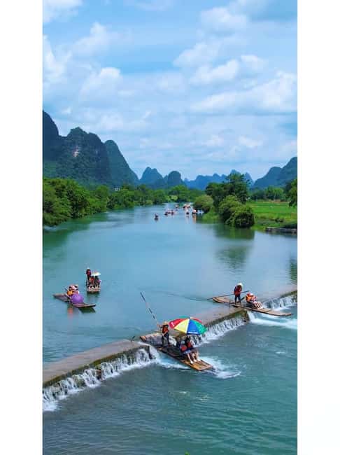 Guilin: Cave, Yulong Rafting, Glass-bottomed skywalk & Show - What the $101 price really buys you