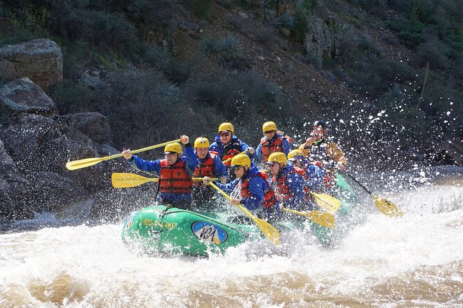Half-Day Salt River Whitewater Rafting - Red rock canyons and desert plants along the five-mile route