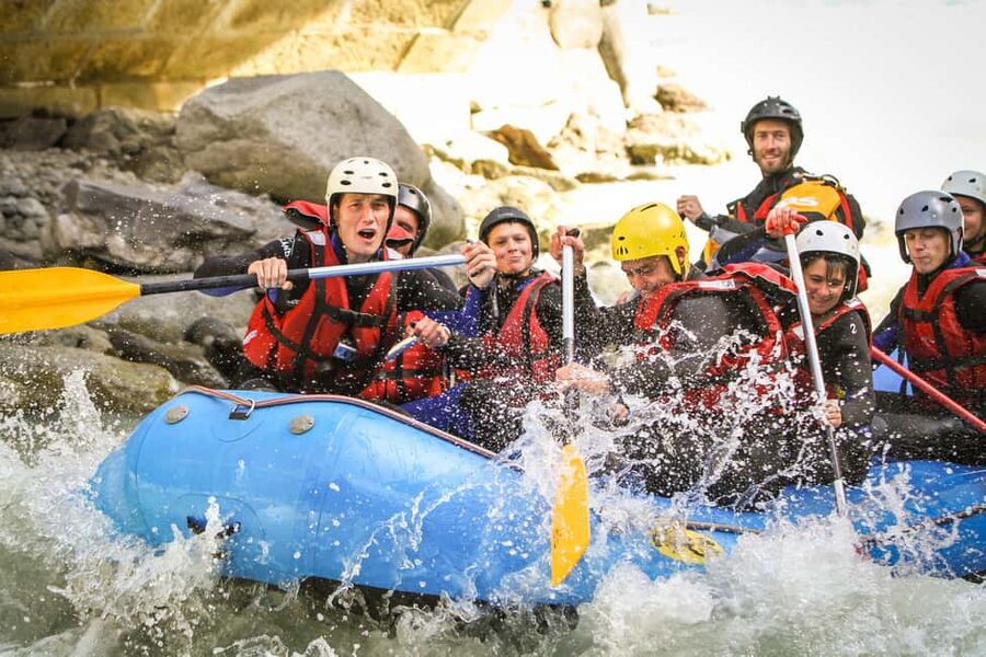 Haute-Savoie: introductory rafting trip and aperitif - The 10-minute briefing sets the tone
