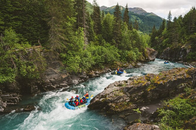 Hope, Alaska: Six Mile Creek 2 Canyon Whitewater Rafting - Guides, boats, and safety support