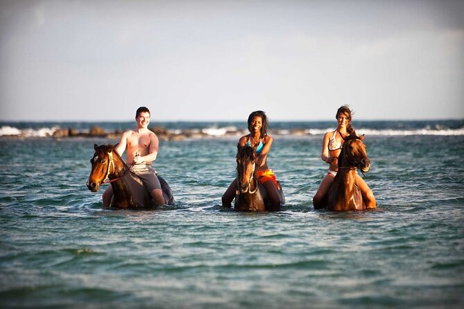 Horseback Riding & Bamboo Rafting Ocho Rios (Transportation Only) - Riding from rainforest trail to ocean water