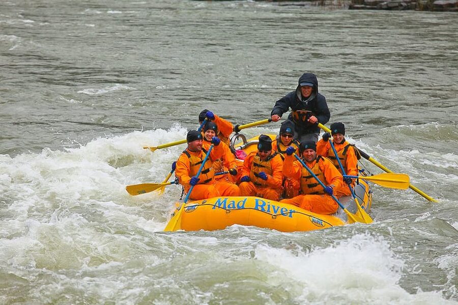 Jackson: 8-Mile Small-Boat Whitewater Rafting Trip - From the shuttle to the river