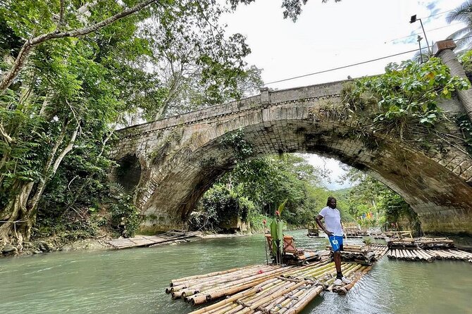 Jamaica’s #1 Bamboo Rafting Experience in Montego Bay + Massage - Floating through Lethe on a two-person raft