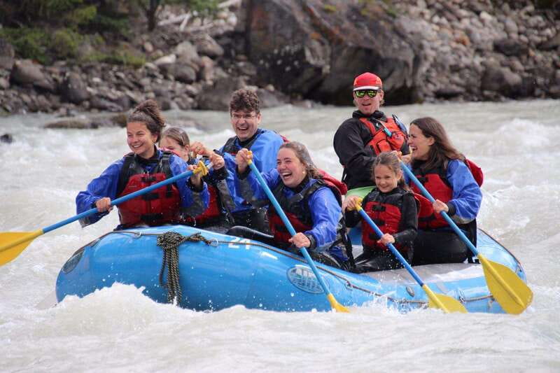 Jasper: Athabasca River Mile 5 Whitewater Rafting Tour - The Miette River junction and the changing water
