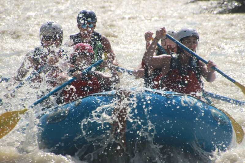 Jasper: Sunwapta River Whitewater Rafting - Self-Drive - Into the rapids with the Endless Chain range above
