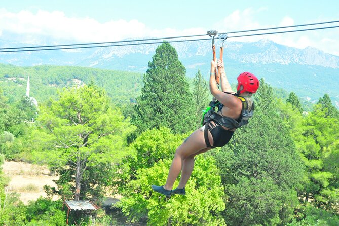 Jeep Buggy Rafting and Zipline Adventure in Side - Riverside lunch with a useful vegetarian choice