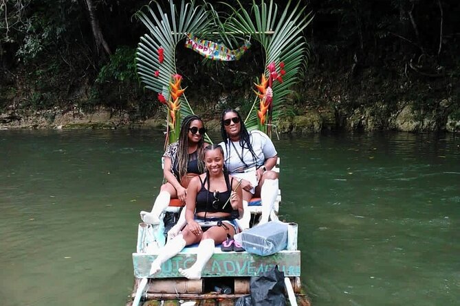 Juicy Adventures Great River Rafting - Jerk chicken, coconut, fruit, and Jamaican flavor