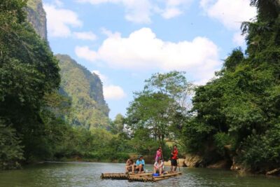 Chiang Mai Elephant Sanctuary, Bamboo Rafting and Waterfall Tour