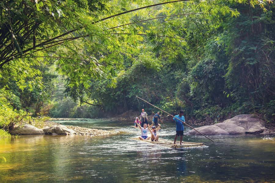 Khao Lak: Lampi Waterfall, Bamboo Rafting & Turtle Center - Hotel pickup makes the morning easier