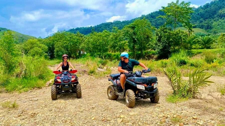Khao Lak: Rafting, ZipLine, Lunch Buffet ,ATV Options Trip - The 200-meter zipline has a catch