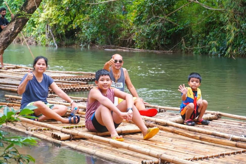 Khao Sok: Bamboo Rafting Tour with Scenic River Views - Swimming and the chance to punt