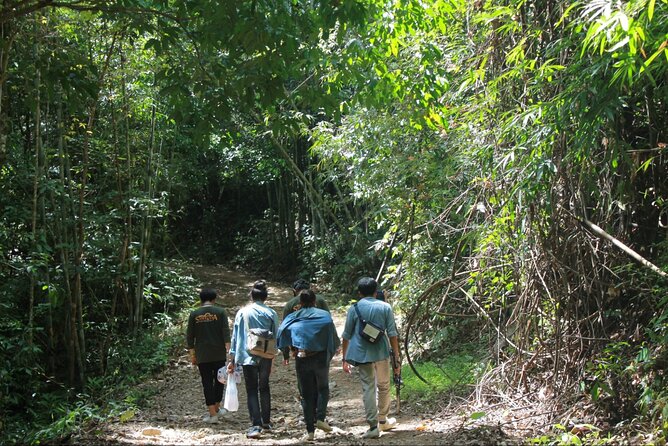 Khao Sok National Park Hiking and Bamboo Raft Tour From Khao Lak - Cooling off in the clear jungle stream