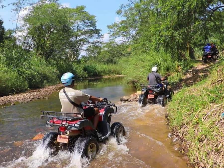 KhaoLak:ATV, ZipLine, & Rafting Adventure Monkey Cave Temple - Who will enjoy this day most?