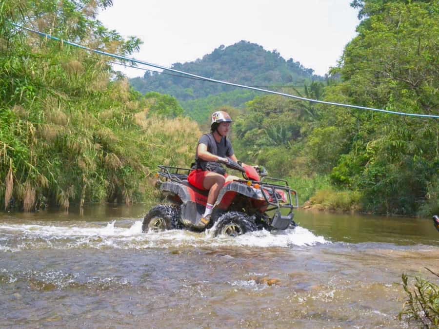 KhaoLak:ATV, ZipLine, & Rafting Adventure Monkey Cave Temple - What to bring for a wet outdoor day