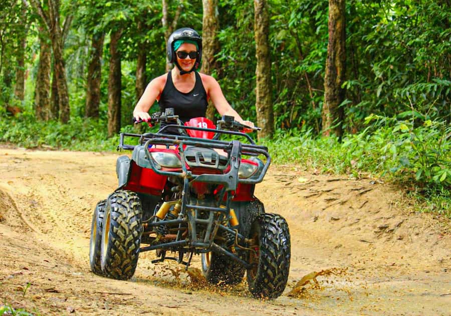KhaoLak:ATV, ZipLine, & Rafting Adventure Monkey Cave Temple - Wat Tham Suwan Khuha and the Monkey Cave