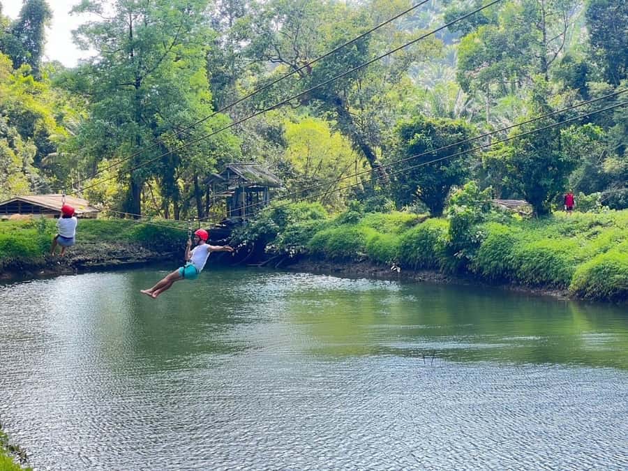 KhaoLak :White Water Rafting ,Monkey Cave, Elephant Bathing - Bathing and feeding elephants for 30 minutes