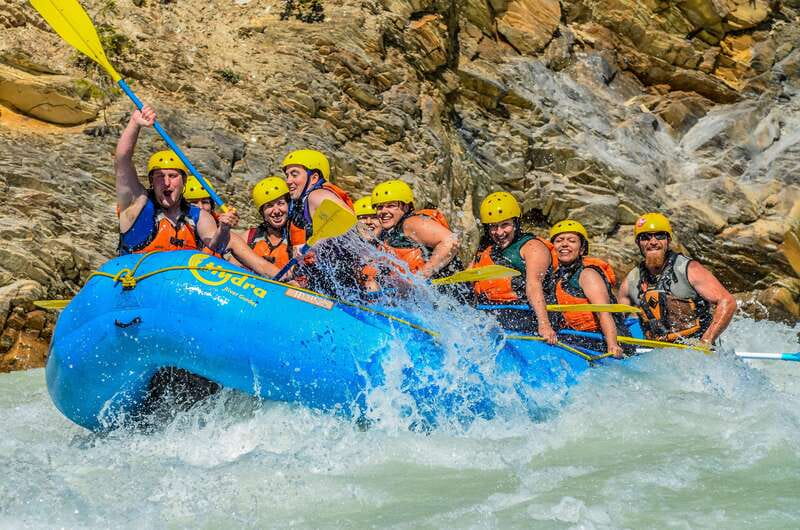 Kicking Horse River: Whitewater Rafting Experience - Getting fitted with river gear