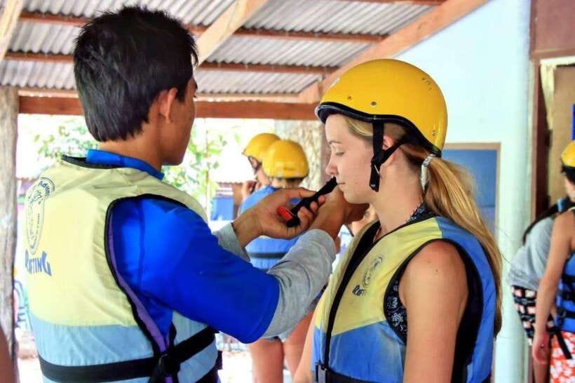 Krabi: 5km Rafting and Waterfall Tour - From Krabi hotel to the Phang Nga river