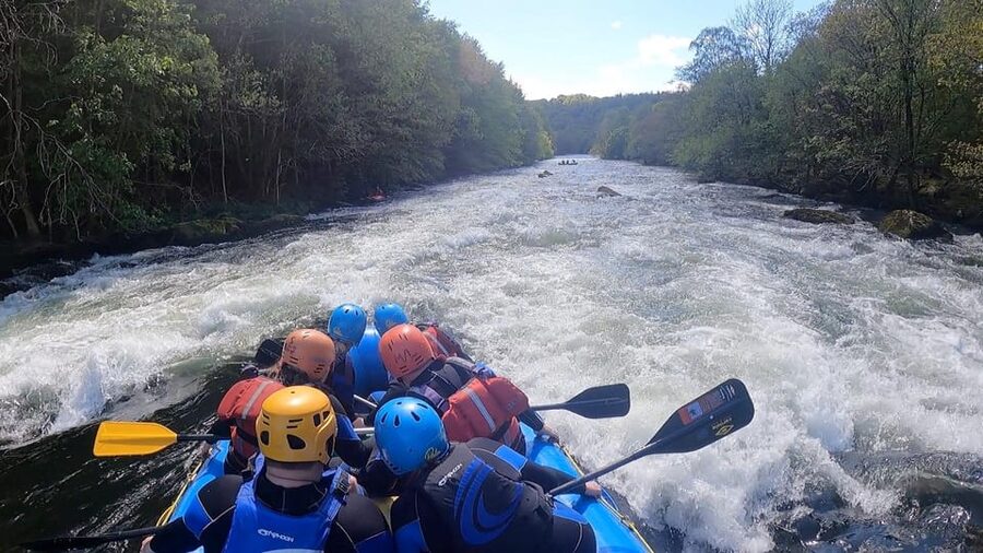 Lake District White Water Rafting - Riding the rapids in a guided convoy