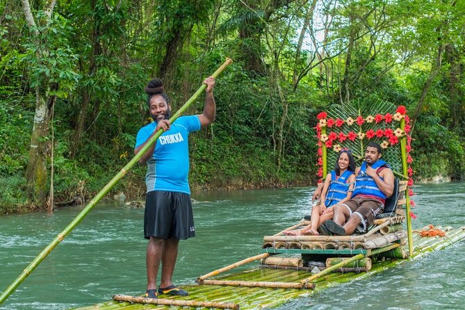 Margaritaville Hip-Strip and Great River Rafting Private Tour - Great River bamboo rafting at Lethe