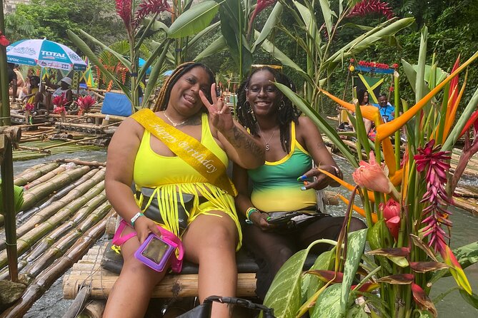 Margaritaville HipStrip & Great River Rafting From Montego Bay - The Limestone Foot Rub in the River Setting