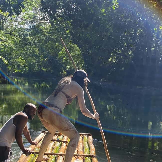 Marijuana Farm, Bamboo Rafting and Doctors Cave Beach Tour - Swimming and resting at Doctor’s Cave Beach