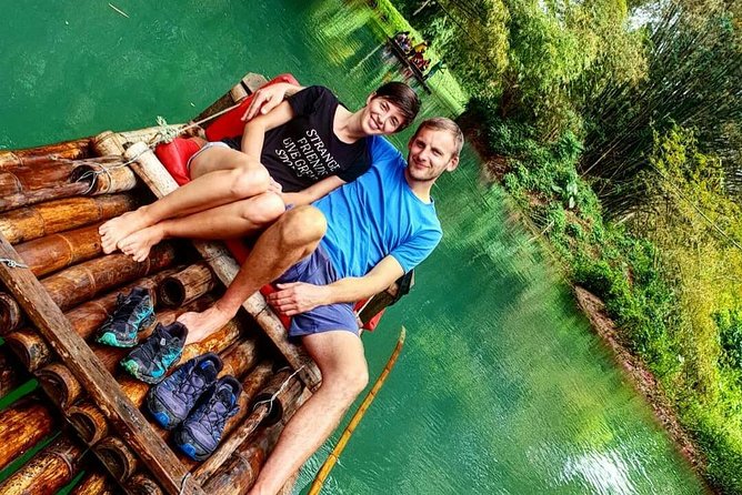 Martha Brae Rafting Adventure - Riding a private bamboo raft for two