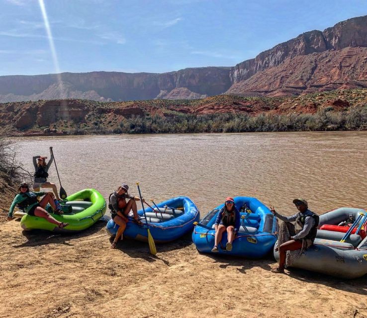 Moab: Whitewater Rafting on the Colorado River - First rafting run: two and a half hours near Fisher Towers