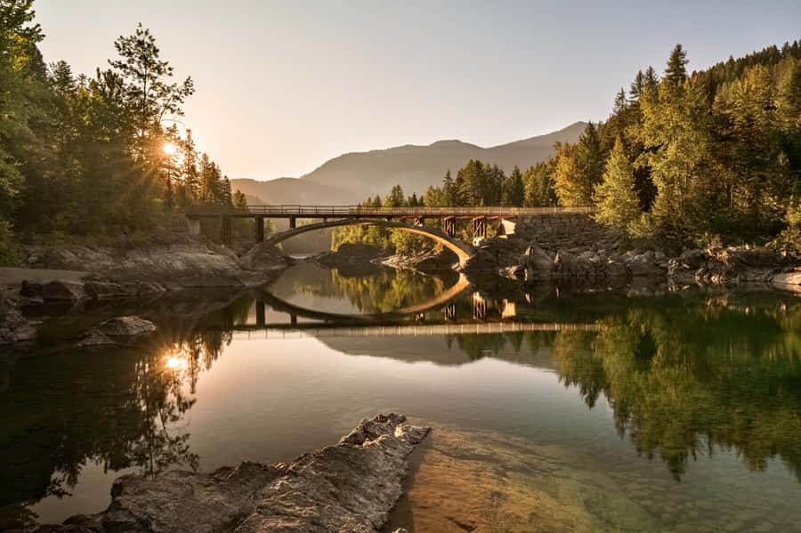 Montana: Glacier National Park Whitewater Rafting Trip - Glacial water, canyon views, and Belton Bridge