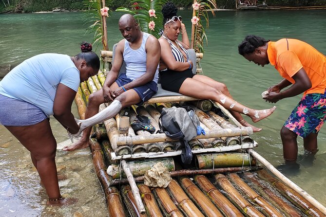 Montego Bay Bamboo Rafting & limestone Massage Private Transfer. - How Long Does the Experience Take?