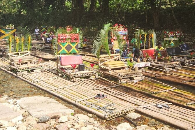 Montego Bay Bamboo Rafting & limestone Massage Private Transfer. - Arriving at Lethe River