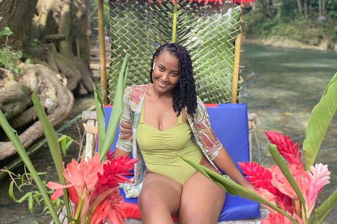 Montego Bay Bamboo River Rafting and Limestone Massage - Boarding a handcrafted bamboo raft