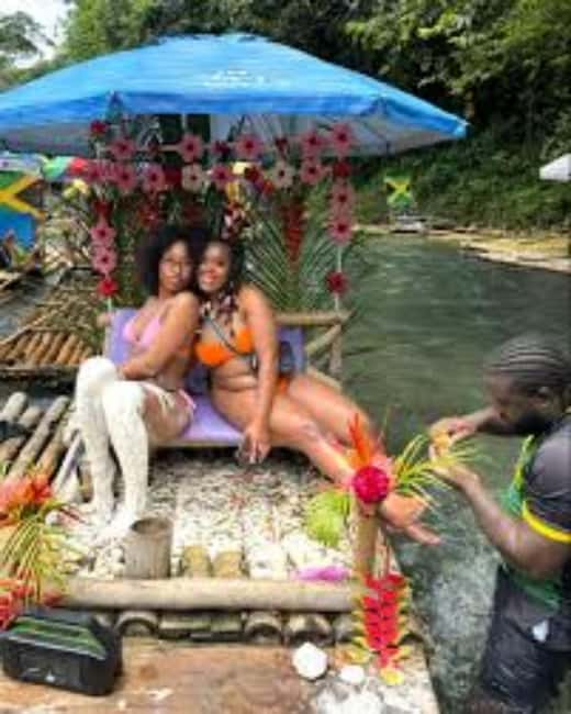 Montego Bay, Jamaica: Bamboo Rafting with Foot Massage - The foot massage on cool river water