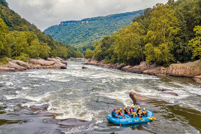 New River Gorge Whitewater Rafting, WV - Lower New Full Day - The New River Gorge Bridge and the canyon setting