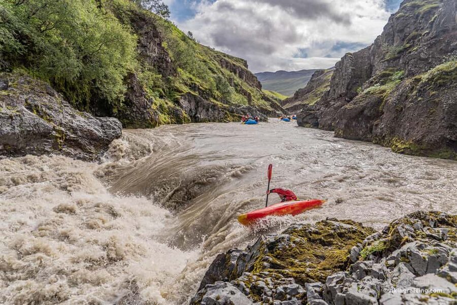 North Iceland: Europe’s Wildest Rafting in DRYSUIT - The first hour on the East Glacial River