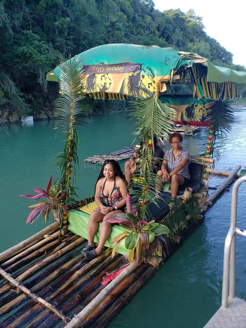 Ocho Rios Jamaica: River Bamboo Rafting Activity - The limestone foot treatment