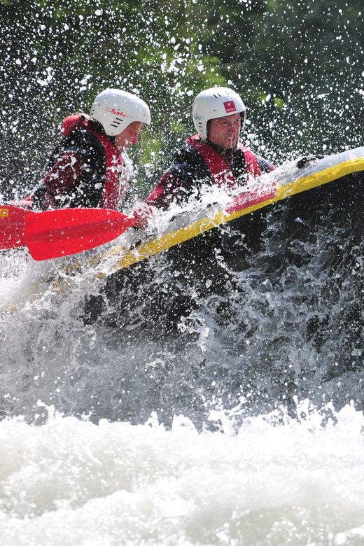 Ötztal: Rafting at Imster Canyon for Beginners - The finish: a drink, shower, and dry clothes