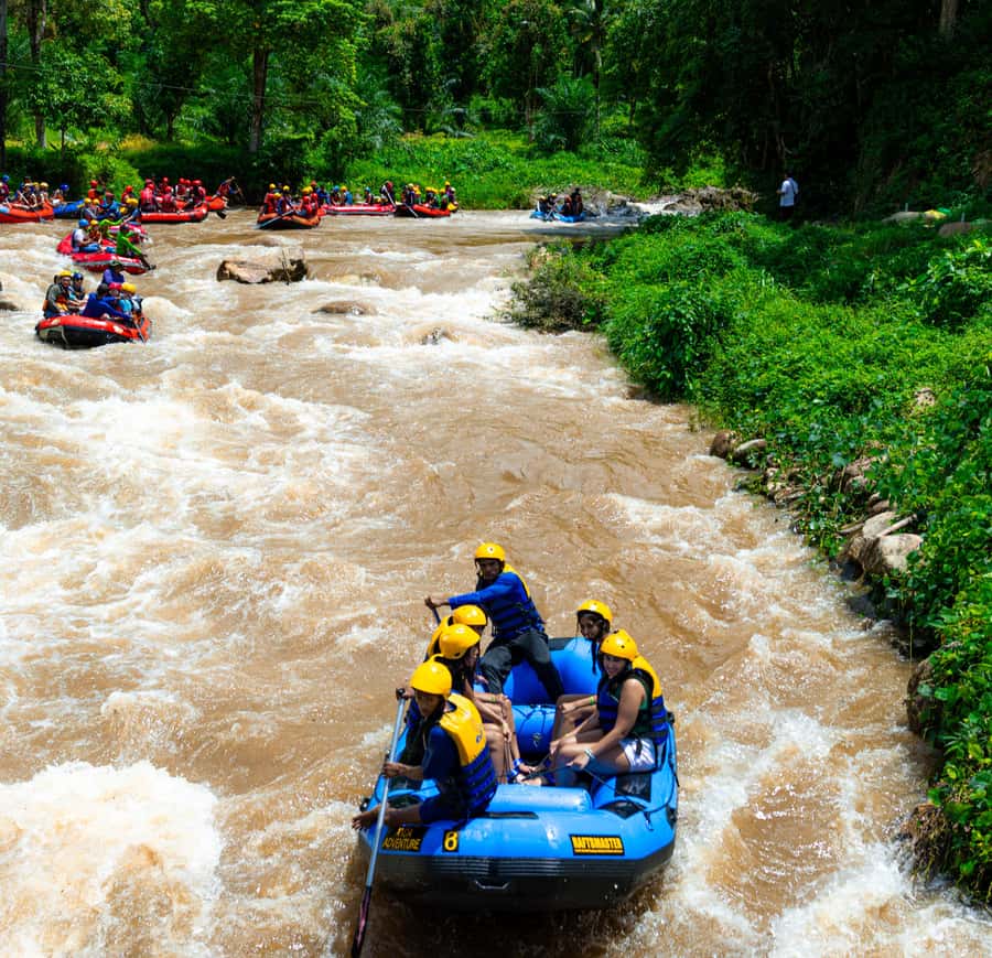 Pa Tong: Rainforest Day Trip with Cave, Rafting, ATV & Lunch - Bamboo rafting slows the pace