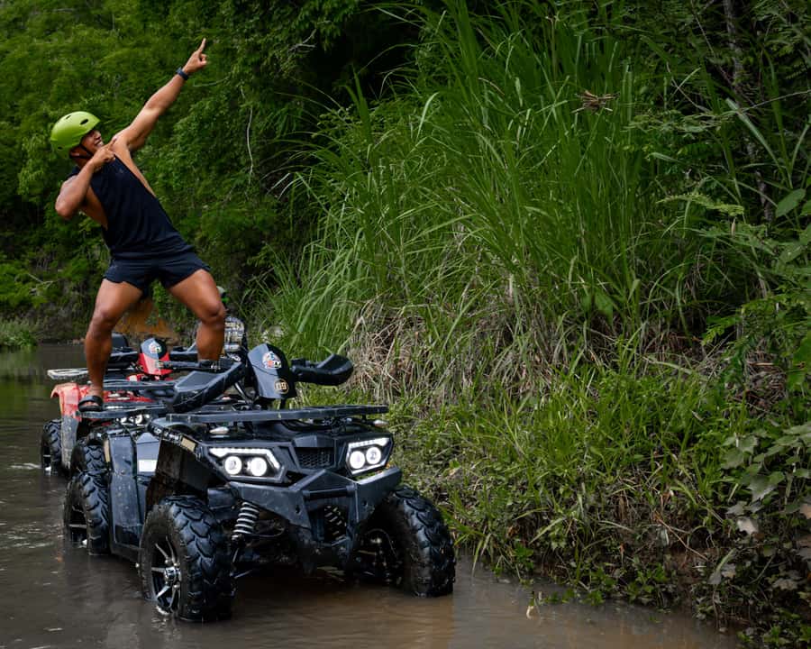 Pa Tong: Rainforest Day Trip with Cave, Rafting, ATV & Lunch - The short zipline and turtle farm