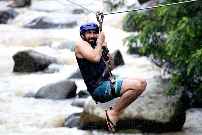 Phang Nga Tour with White Water Rafting and Zipline - The waterfall stop brings a slower finish