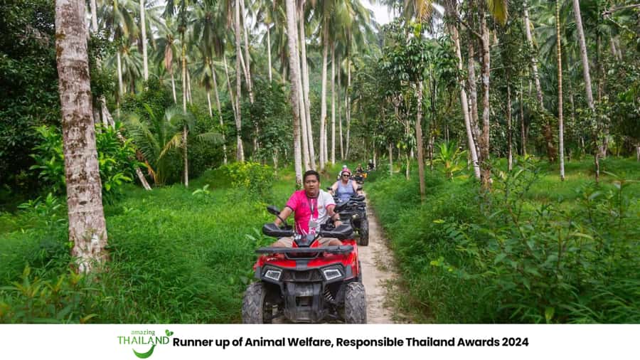 Phuket: ATV Quad and Bamboo Rafting in Khao Lak - Wang Kiang Koo Waterfall: Twenty minutes in the forest