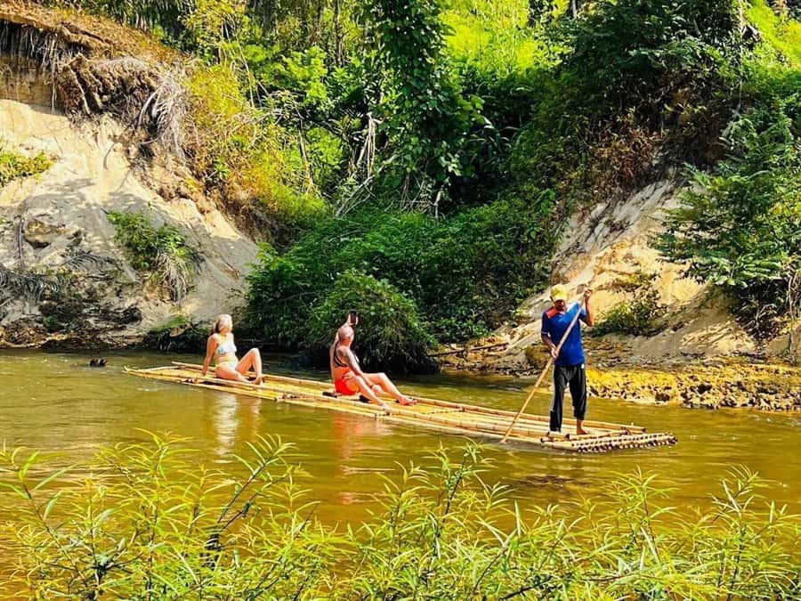 Phuket: Bamboo Rafting 5KM + ATV 30MIN with Adv Raft Option - Optional adventure rafting on faster rapids