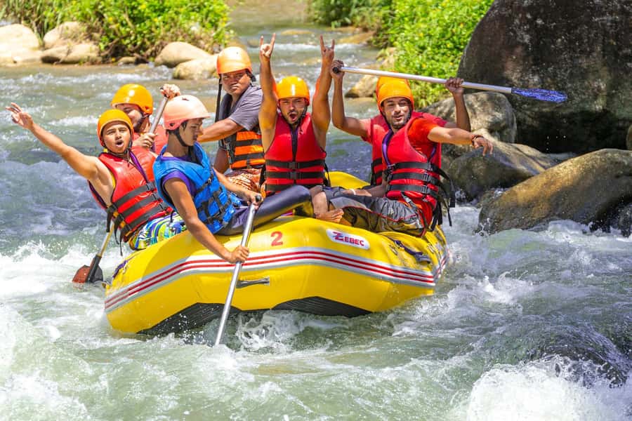 Phuket: Bamboo & Water Rafting with Phang Nga Bay Viewpoint - Monkey Cave: a short wildlife stop with a serious concern