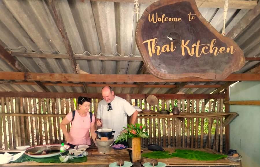 Phuket: Khao Sok Private Elephant Day Care and Bamboo Raft - Waterfall and temple stops keep the day varied