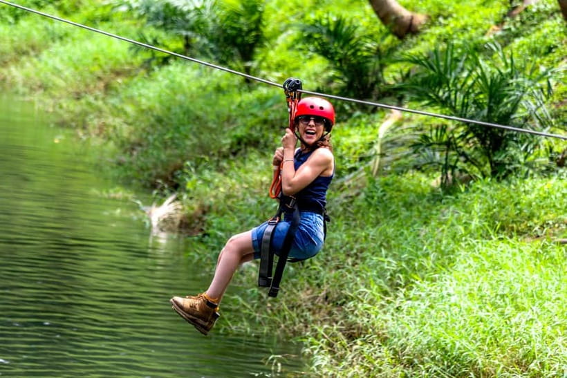 Phuket: White Rafting, Zippline, ATV and mini Safari - From Phuket to Phang Nga by air-conditioned transfer