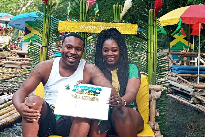 Private Bamboo Rafting & Limestone Foot Massage from Montego Bay - The limestone foot massage on the river